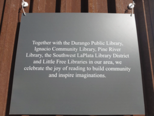 Dedication Plaque - Sunnyside Market, Little Free Librar