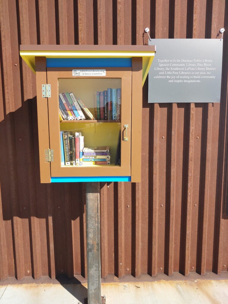 Little Free Library at the Sunnyside Market, Durango