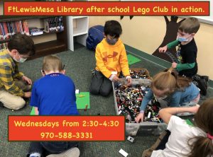 Ft. Lewis Mesa after school Lego Club in action.