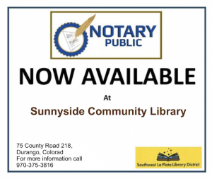 Notary Public at Sunnyside Library