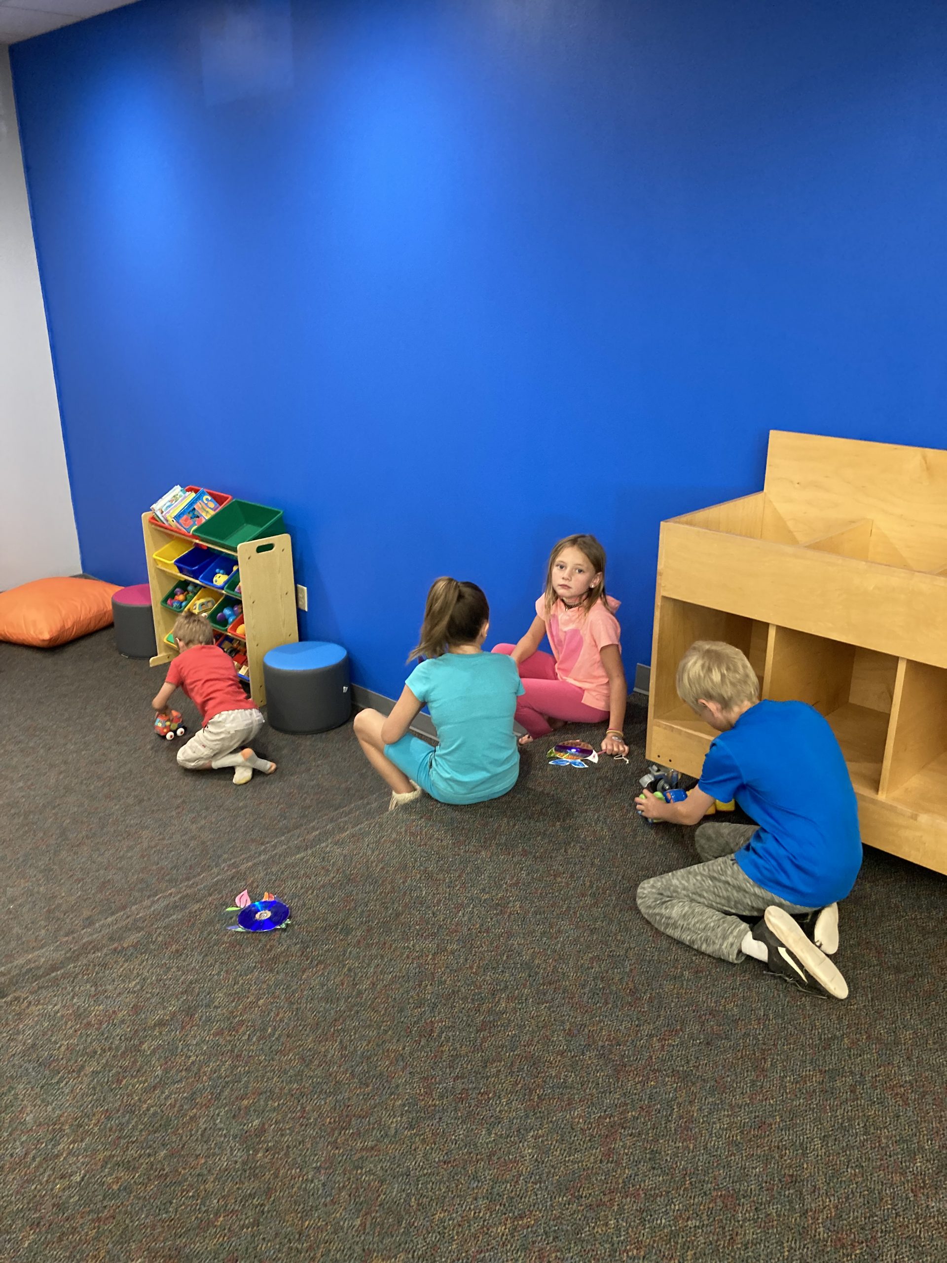 Kids enjoy playtime at the library