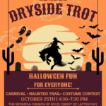 You're invited to the Dryside Trot, Halloween fun for everyone! Carnival, Haunted Trail, Costume Contest. October 25th, 4:30-7:30 pm. the Red Mesa Church of Jesus Christ of Latter-day Saints, FLME, Southwest La Plata Library District. The Sale Barn High Country Cattle Auction in Breen. Save the date!