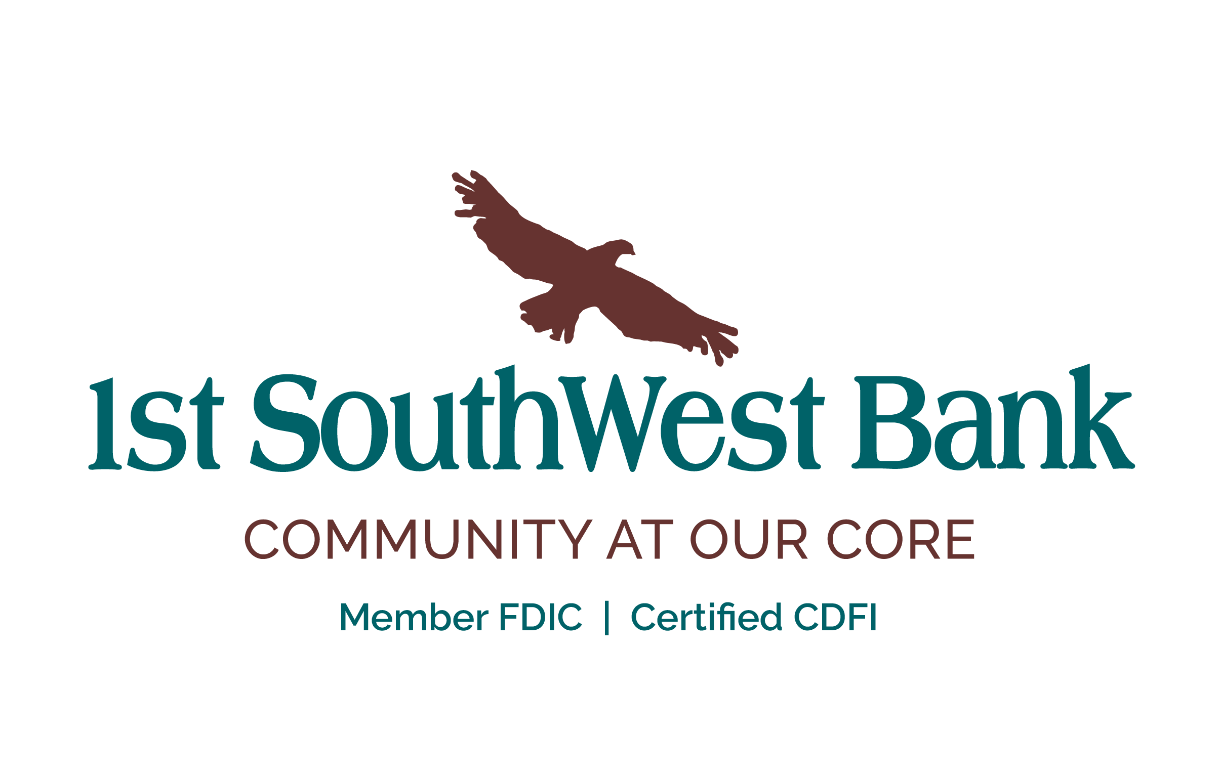 1st SouthWest Bank, Community at our Core. Member FDIC, Certified CDFI